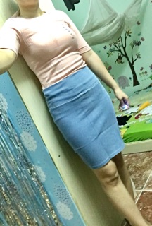 Chân váy Jeans xuất Hàn dư