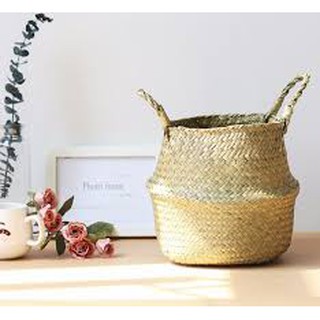 Giỏ cói thủ công cắm cây bàng loại đẹp