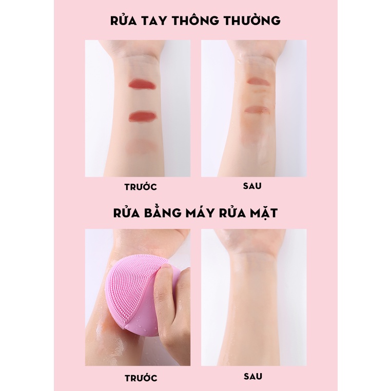 Máy rửa mặt, Máy rửa mặt silicon rung sóng siêu âm 12 Chế Độ Làm sạch sâu tẩy tế bào chết