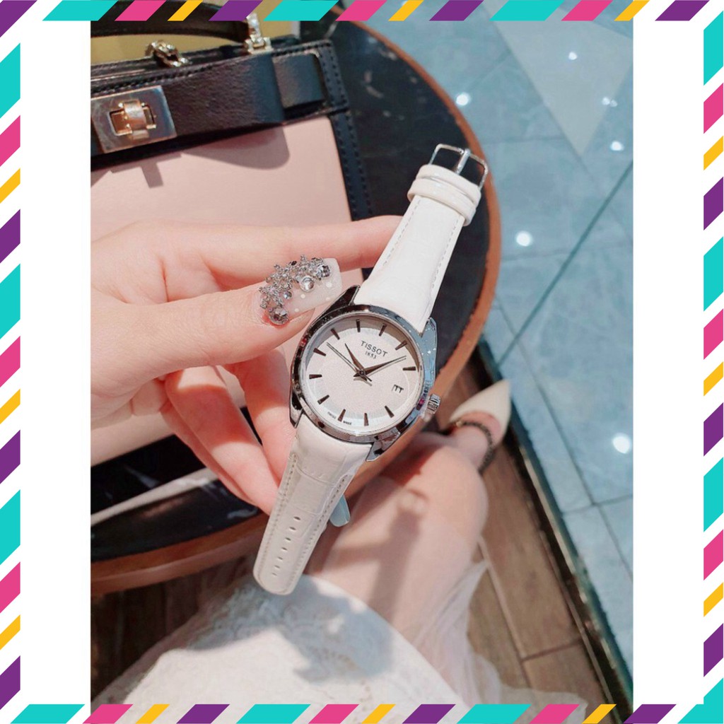 Đồng hồ nữ TIS OT full box dây da bóng, mặt chống xước donghoket