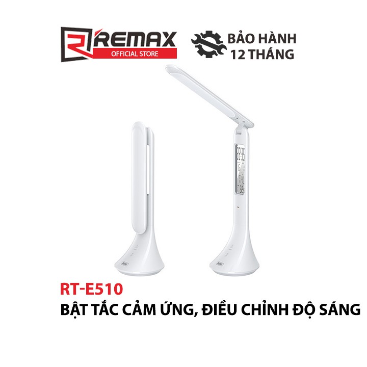 Đèn led để bàn thông minh Remax RT-E185/510 Tích hợp đồng hồ và bảo vệ mắt