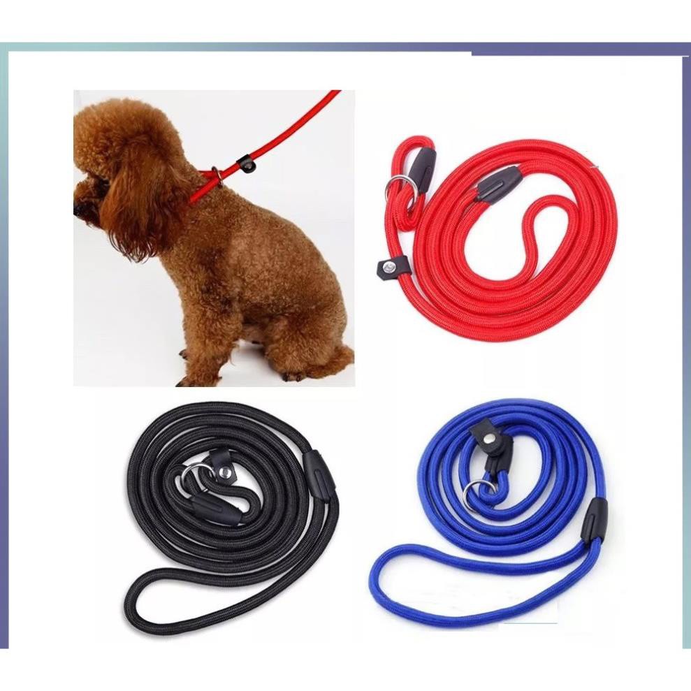 STHA - Dây dắt chó sợi tròn kiểu thòng lọng dây xích chó kỷ luật dành cho các chú chó bướng bỉnh