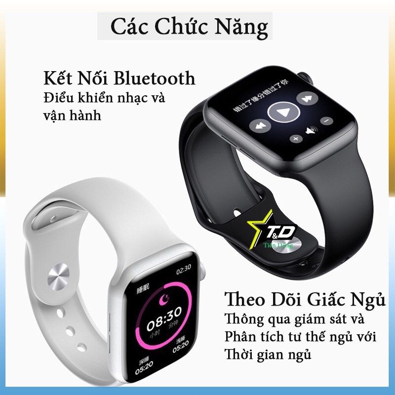 Watch 6 - Đồng Hồ Thông Minh Watch 6 Seri 6 (W26) - Màn Hình Tràn Viền - Theo dõi sức khoẻ - Chống nước - Nghe gọi Được