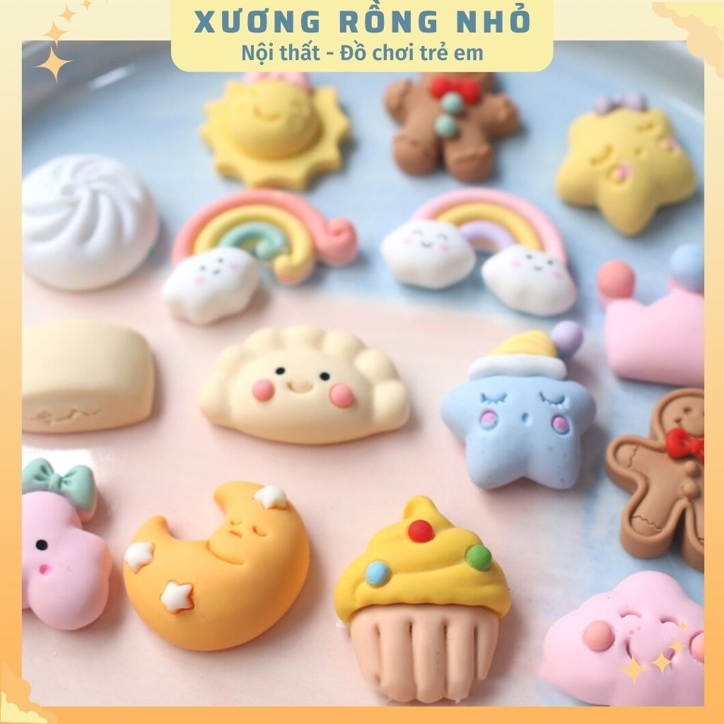 Sticker 3d nổi DIY - Charm 3d slime dễ thương trang trí dán ốp điện thoại, bình nước, tủ lạnh, đồ dùng học tập