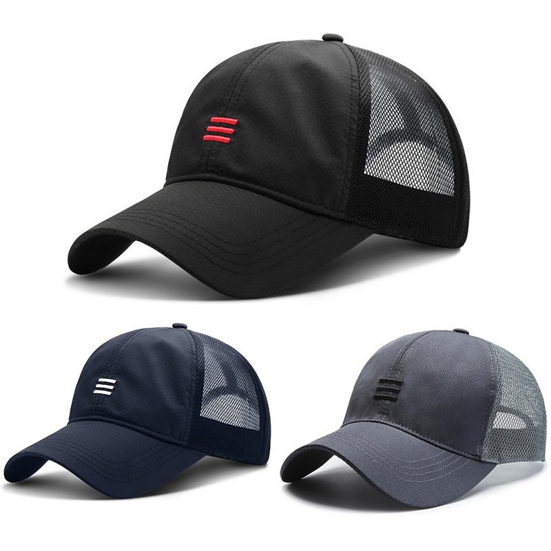 Mũ Lưỡi Trai Cotton Thêu Họa Tiết Khô Nhanh Thời Trang Mùa Hè Unisex