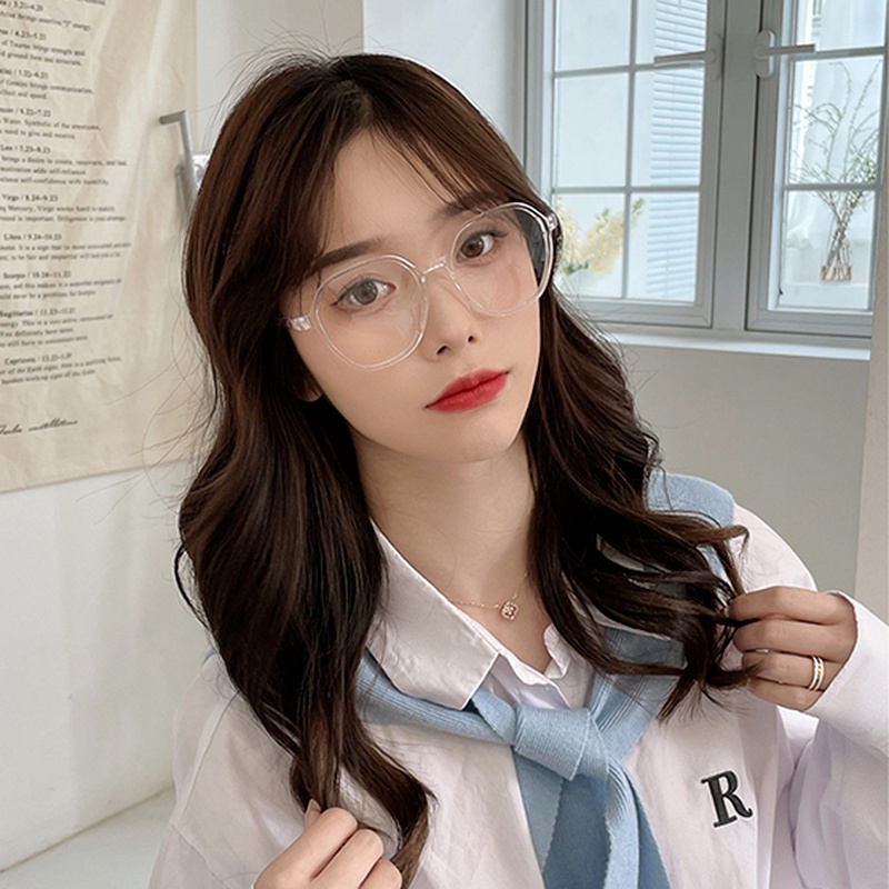 Kính Xanh Gọng Tròn/hộp Vuông Thời Trang Hàn Quốc Cho Nữ / Nam