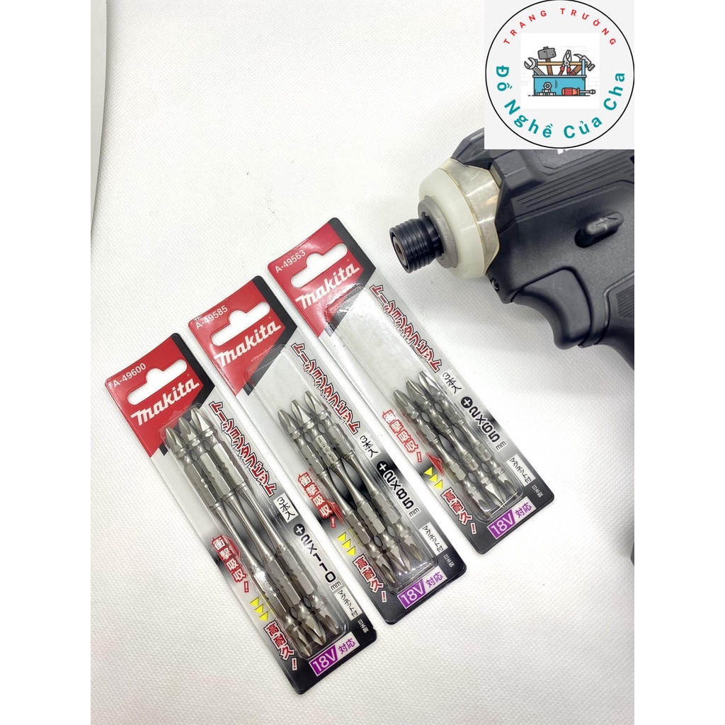 Mũi vít bake Nhật Bản 2 đầu dài 65-85-110mm Makita A-49563/A-49585/A-49600