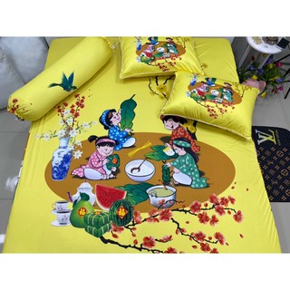 Drap thun lạnh 5D cao cấp ( 3 màu)