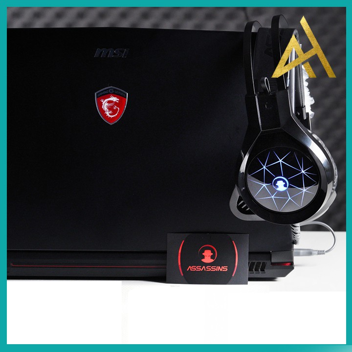 Tai Nghe Gaming Có Dây Headphone Chụp Tai ASSASSINS X3 Đèn LED 7 MÀU - Tai Nghe Nhạc Máy Vi Tính Laptop Game Thủ Có Mic