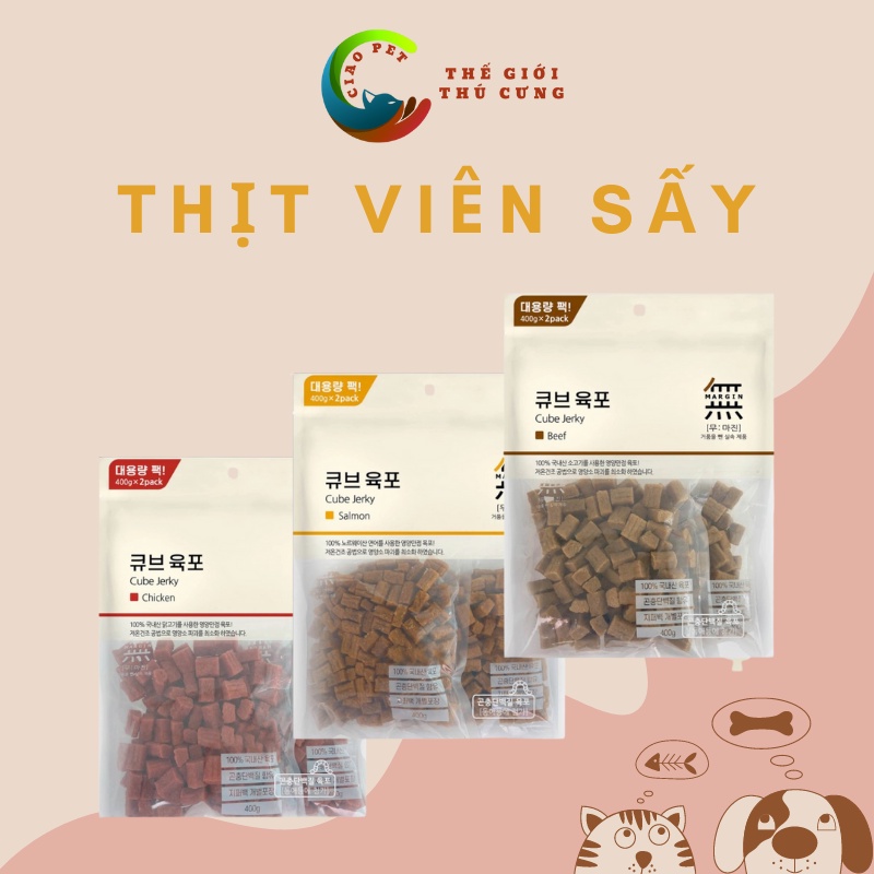 [800gr] Thịt viên sấy cho chó Bowwow