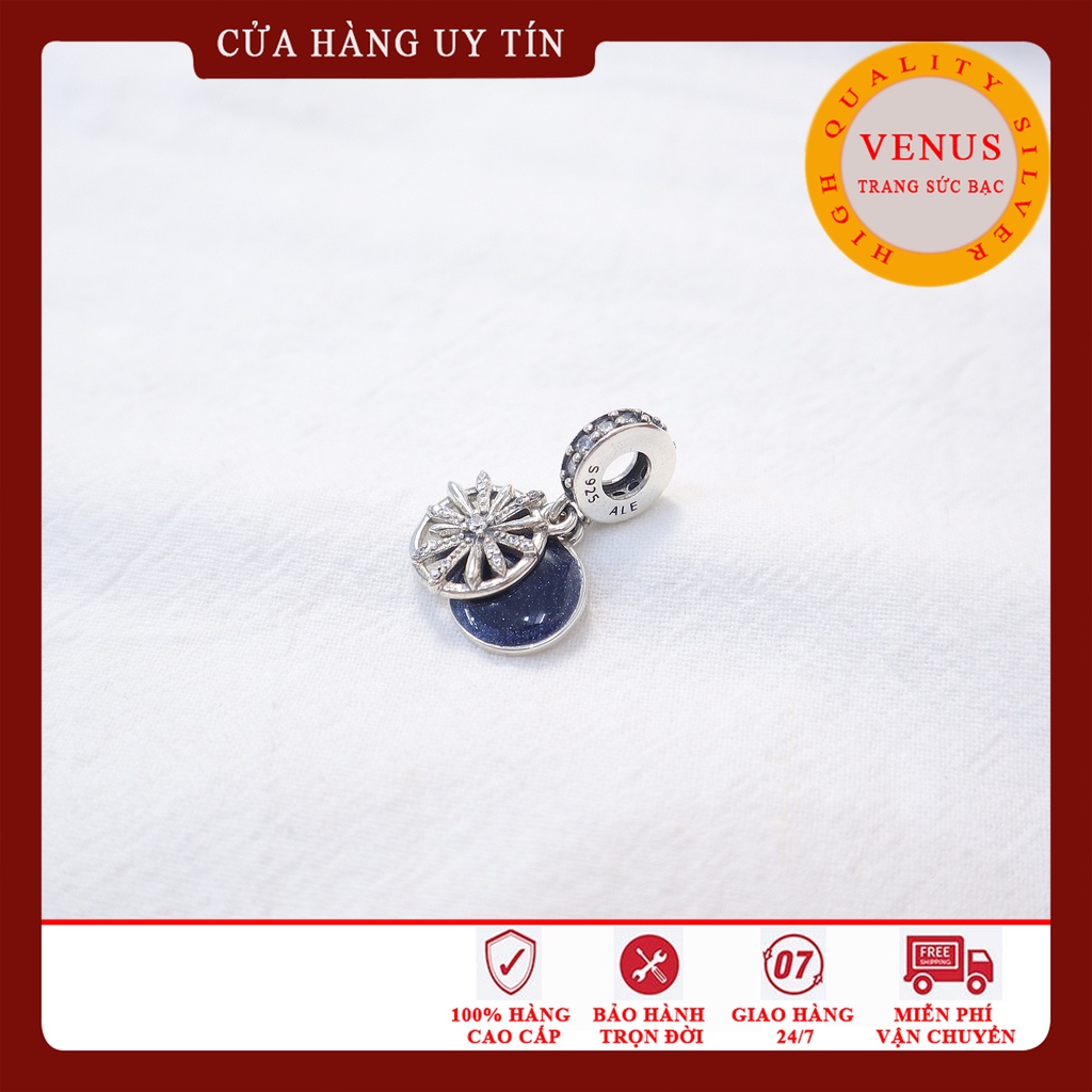 [Charm bạc 925 cao cấp] Charm treo hoa tuyết- Mã sản phẩm VENUSPH