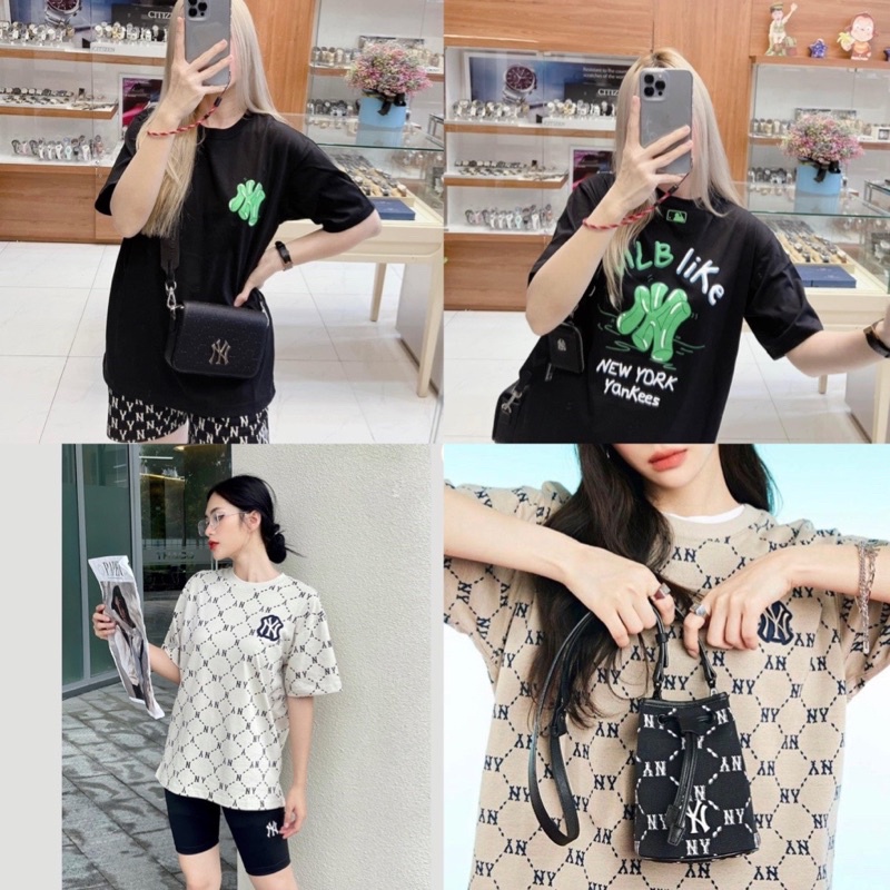 (ảnh thật) Áo phông Monogram Logo tee black hàng chuẩn( có túi short bán kèm)