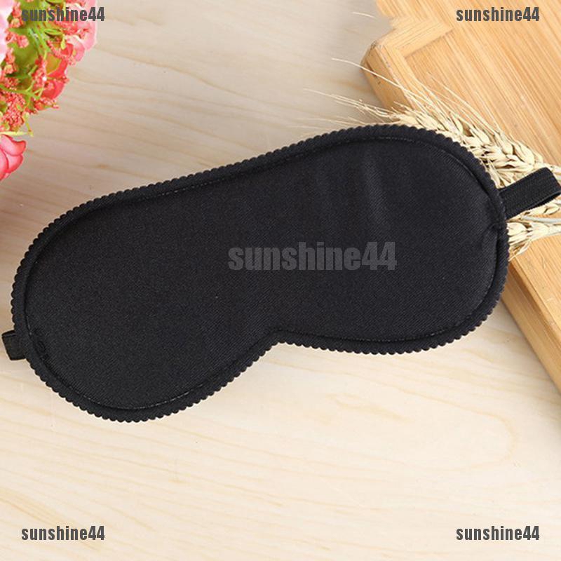 Fashion Black Sleep Eye Mask Filled Sunshade Travel Sleep Relaxation Aid Blinds Ey