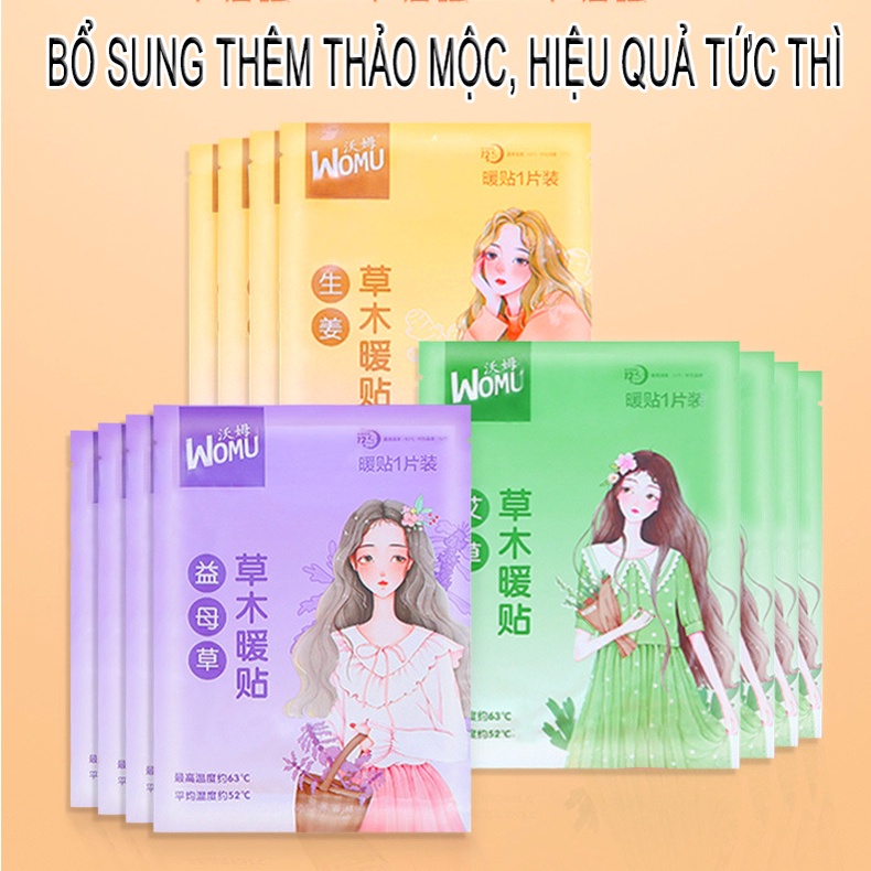 Miếng dán giảm đau bụng kinh giữ nhiệt làm ấm cơ thể giảm đau cổ vai gáy ấm bàn chân nội địa trung