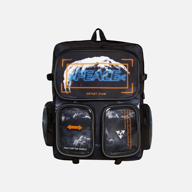 Balo Artist Club PEACE size 45x35x15cm - Kèm box bảo vệ