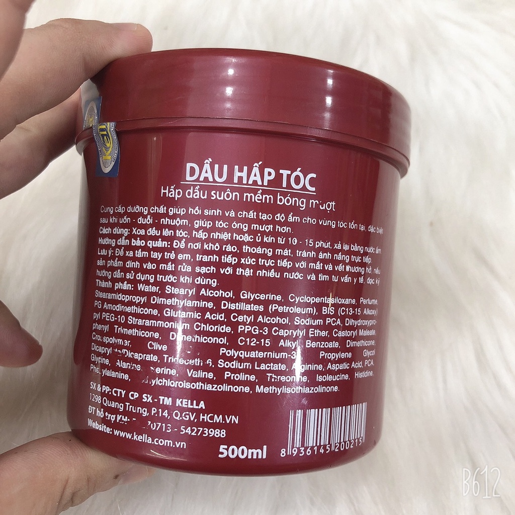 Dầu Hấp Tóc Cao Cấp Kella 500ml suôn mền mượt