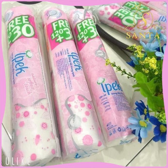 [CHÍNH HÃNG] BÔNG TẨY TRANG IPEK 150 MIẾNG THỔ NHĨ KỲ