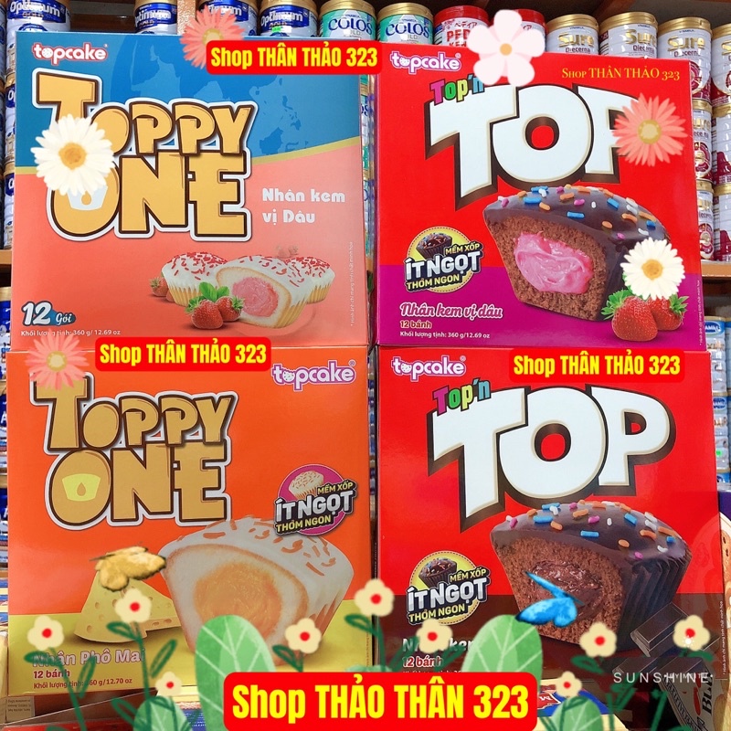 Sale 40% -Bánh Cupcake cao cấp TOPPY ONE Ít Ngọt hiệu Topcake