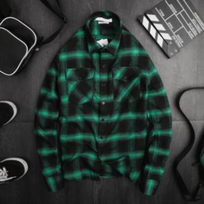 Áo sơ mi kẻ dạ vải mềm mịn, dáng body, phong cách trẻ trung, năng động, phù hợp mọi lứa tuổi | BigBuy360 - bigbuy360.vn