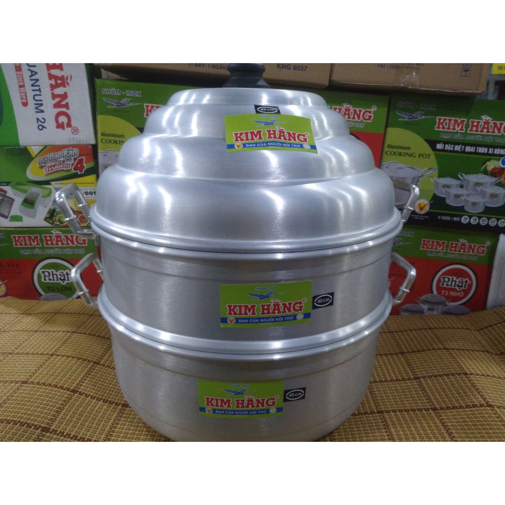 Xửng hấp Kim Hằng 32, 34, 36, 38, 40cm 1 đáy và 1 ngăn
