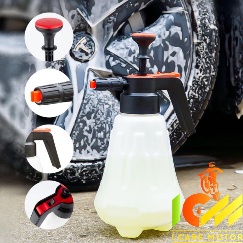 Bình xịt tạo bọt tuyết rửa xe loại 2L tặng kèm 1 cọ rửa chi tiết