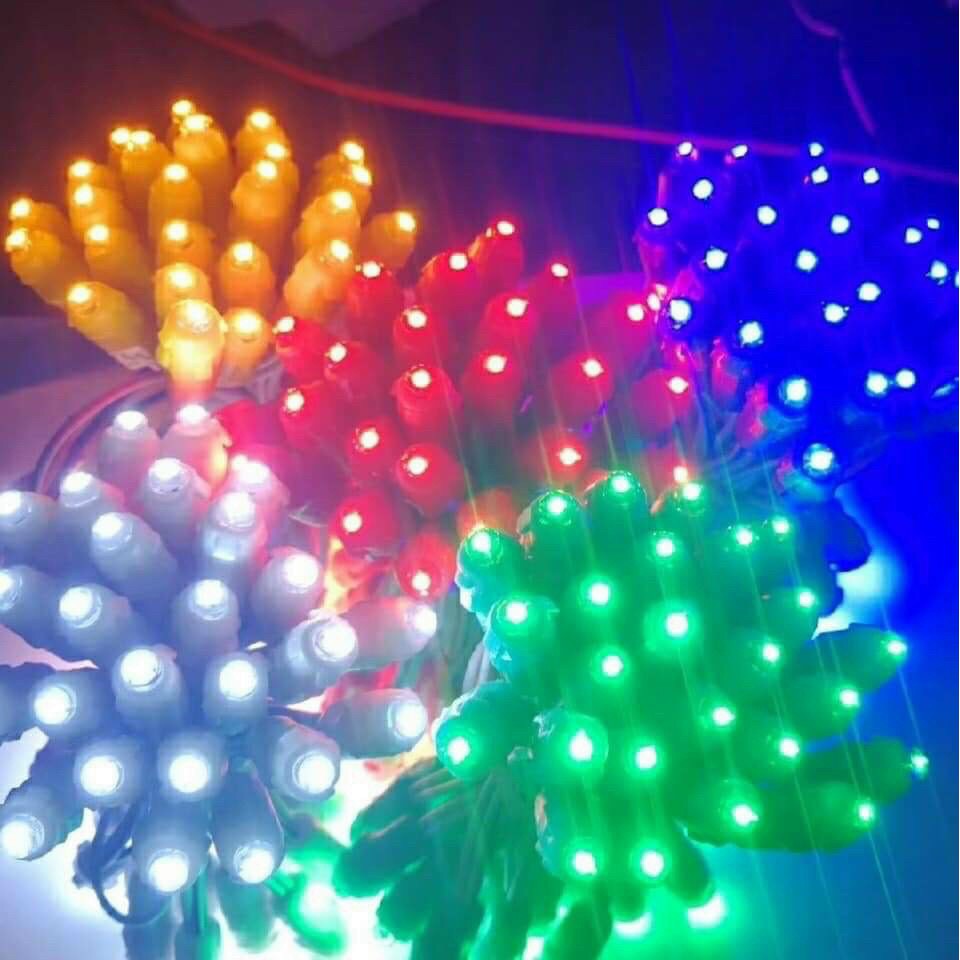 Đèn Led Sao Băng Thả Ngoài Trời Chống Nước Cuộn 2,5m Dùng Để Trang Trí Cây