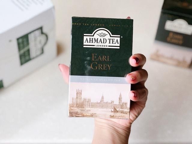 Trà đen Bá Tước hộp giấy 100g - Ahmad Earl Grey Tea 100g (trà lá pha ấm – 100g trà/hộp)