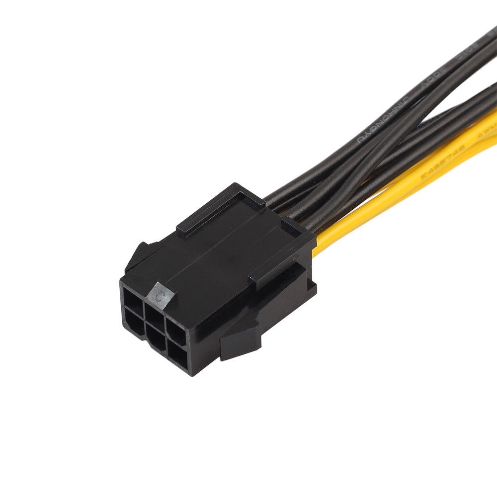 Cáp chuyển đổi nguồn PCI-E 6 chân sang 2 đầu 6 chân + 8 chân