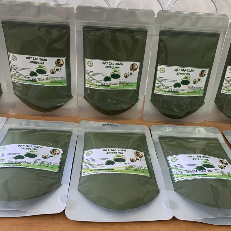 Tảo diệp lục collagen gói 100g uống và đắp mặt