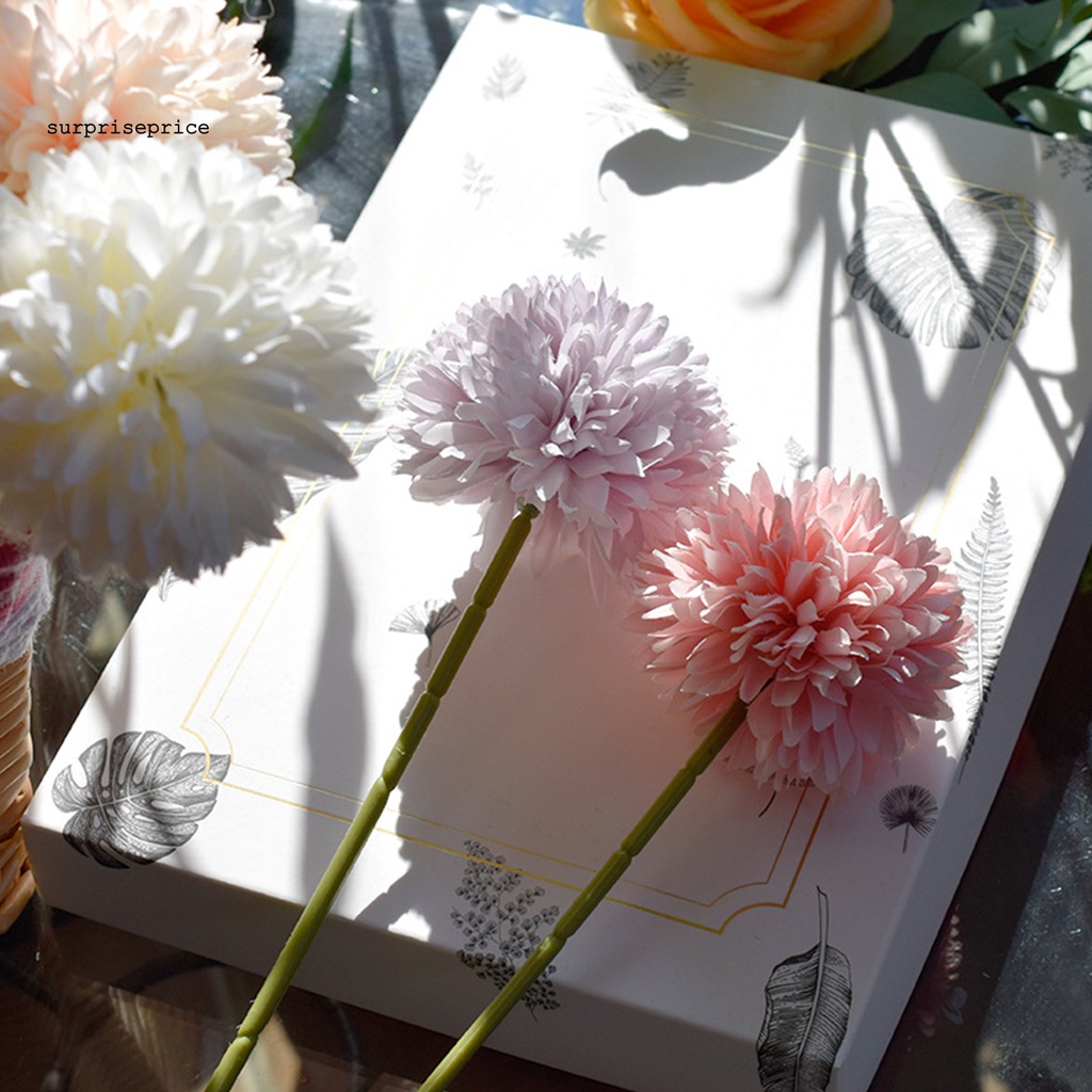 1 bó hoa bồ công anh nhân tạo bằng lụa cho trang trí