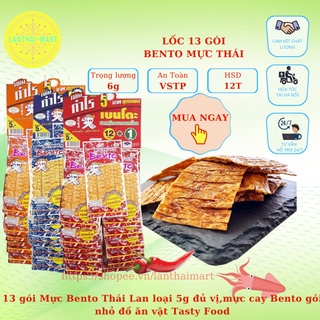 Mực Bento Thái Lan gói 6g đủ vị,mực cay Bento