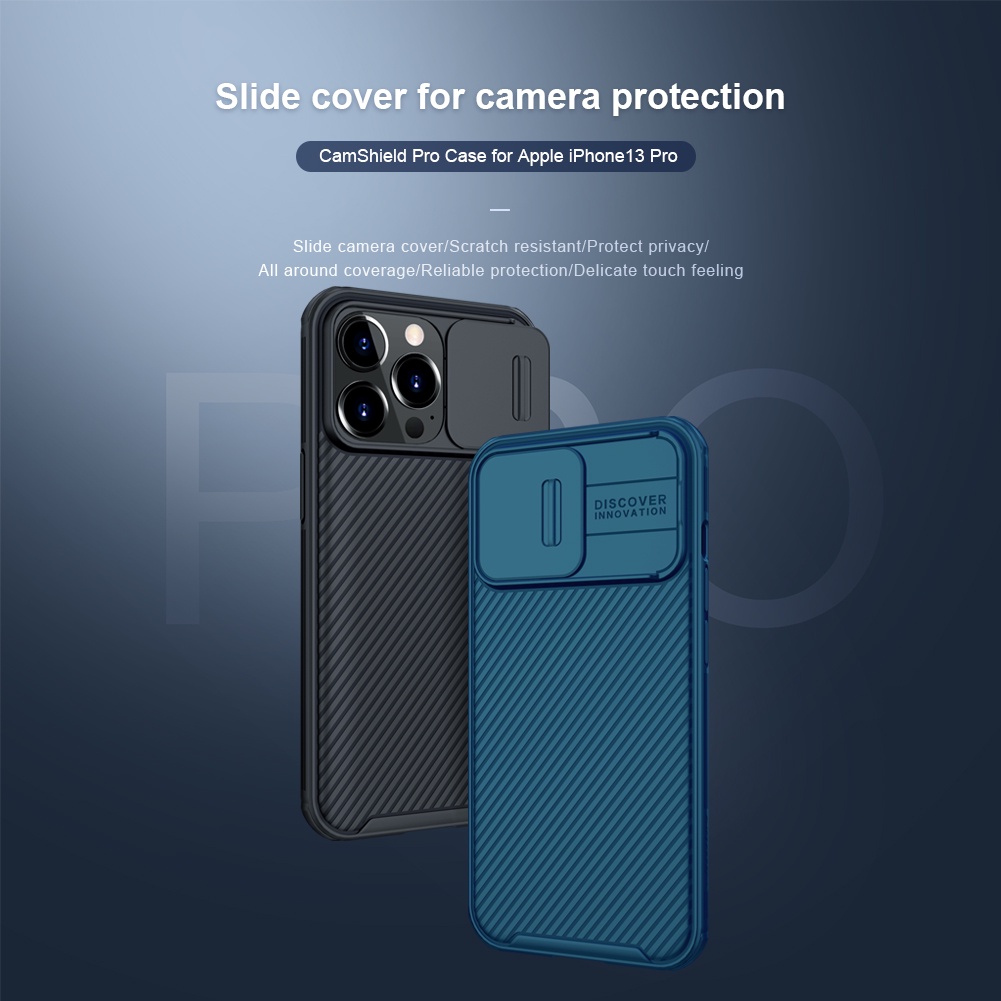 Ốp điện thoại Nillkin CamShield Pro dành cho iPhone 13 Pro có khe trượt bảo vệ camera