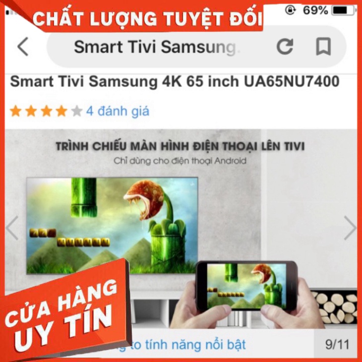 Giam hon 10tr-Tivi 65in Samsung NU7400- - New Seal