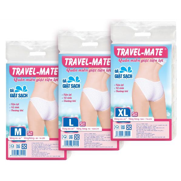 QUẦN LÓT GIẤY MIỄN GIẶT TRAVEL-MATE, VẢI BODY-MATE/PROCARE/LUXURY NỮ CHO MẸ BẦU VÀ SAU SINH LOẠI 1