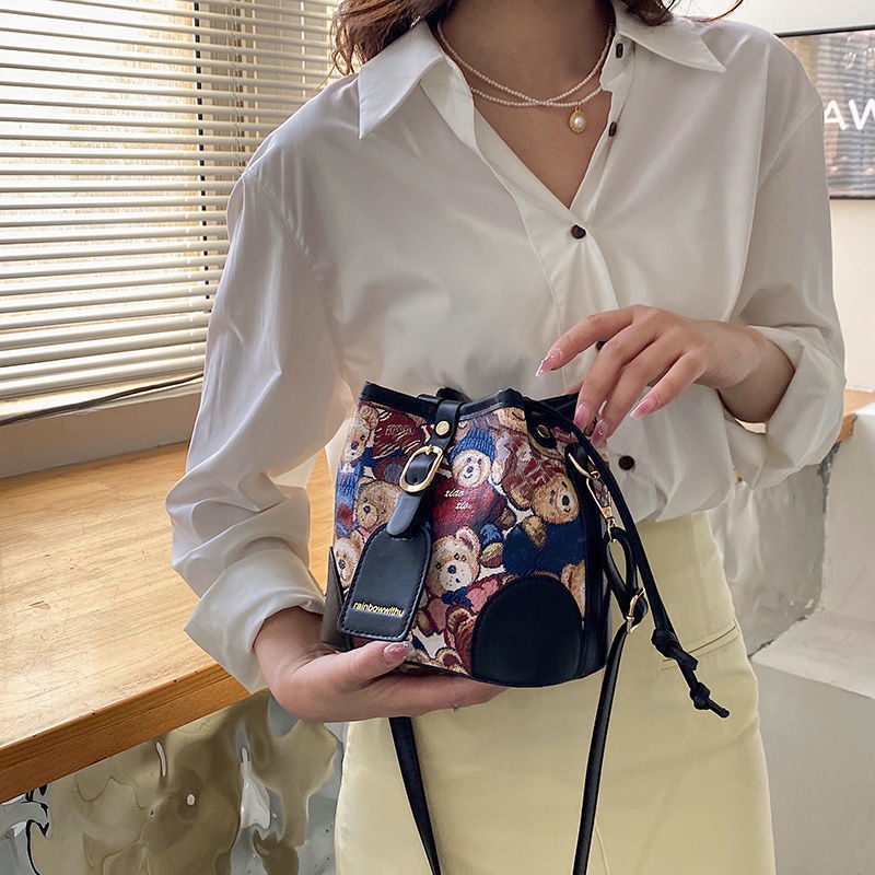 Túi đeo chéo CHUWANGLIN bằng da thời trang sành điệu dành cho nữ