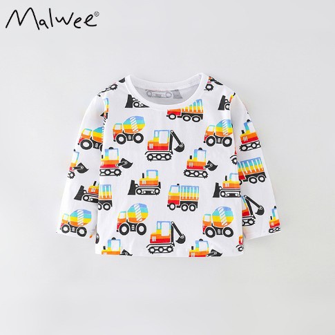 Mã 56113 áo thun trắng dài tay  của Malwee cho bé trai