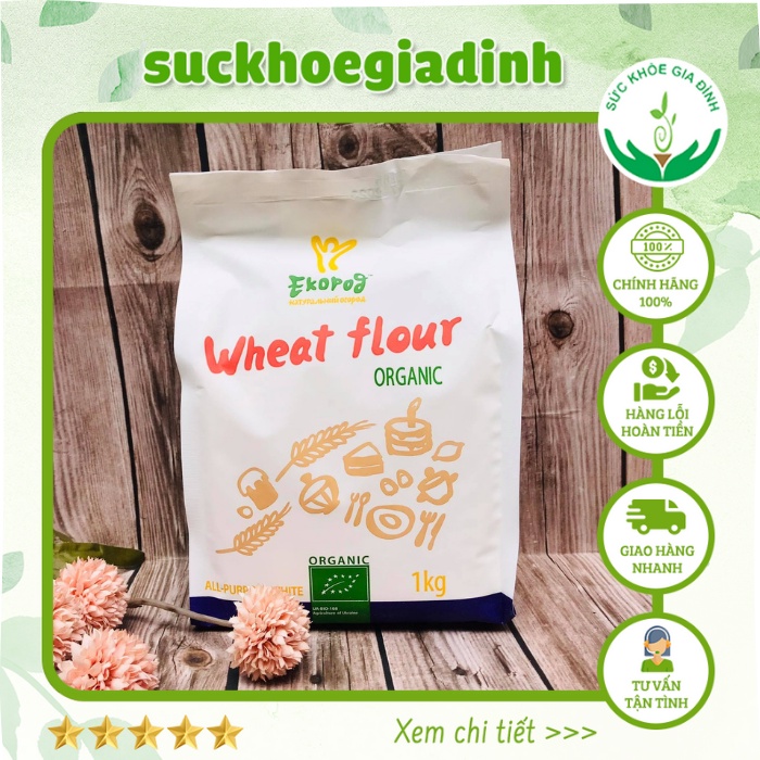 Bột Mì Đa Dụng Hữu Cơ Ecorod 1kg