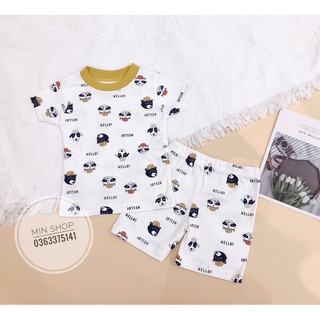 Bộ đồ bé trai 6-17kg ( Hình chó trắng)