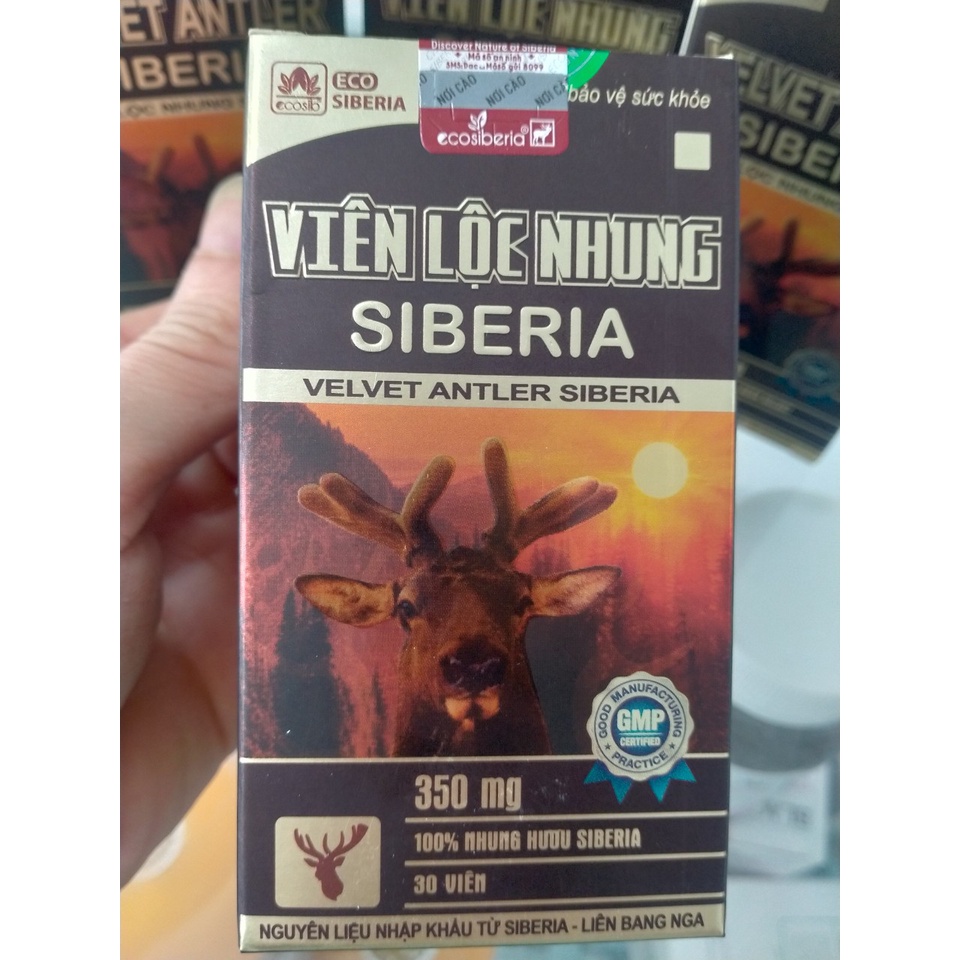 VIÊN LỘC NHUNG SIBERIA - Giúp tăng cường sức khỏe, lấy lại sức khỏe nhanh