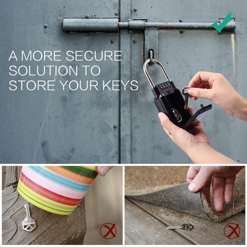 LET Hộp Đựng Chìa Khóa Gắn Tường Bằng Hợp Kim Nhôm Cao Cấp