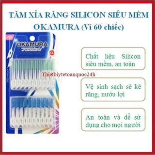 Tăm silicon siêu mềm vip 60 que okamura