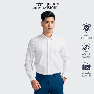 Áo sơ mi nam dài tay ARISTINO chất liệu cotton mềm nhẹ , thấm hút tốt, dáng suông thoải mái - ALS52008