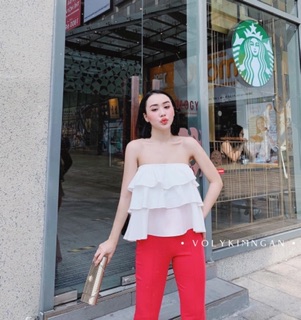 set bèo + quần ống loe