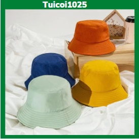 NÓN BUCKET TRƠN NAM NỮ PHONG CÁCH HÀN QUỐC