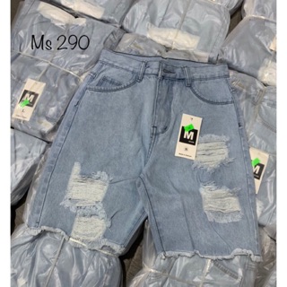 Quần jeans ngố rách