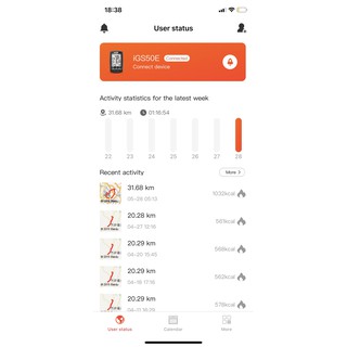 Đồng hồ đạp xe GPS iGPS50e