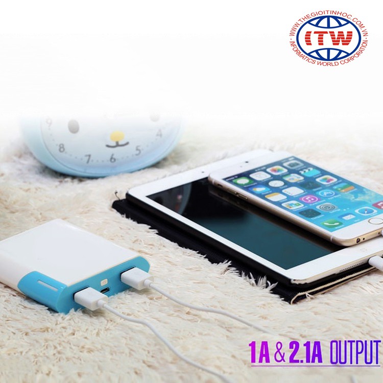 Pin sạc dự phòng ARUN Y40 10400mAh (Trắng)