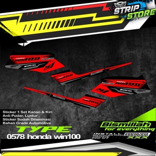 Miếng dán trang trí xe hơi honda win 100 bsd 0578