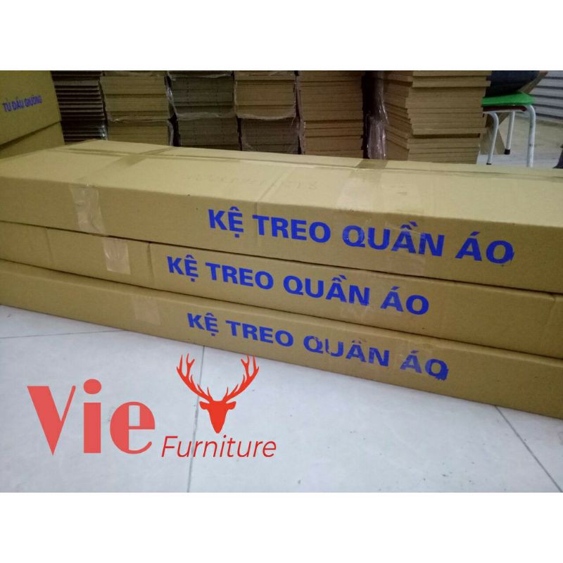 Kệ gỗ treo quần áo 1 tầng