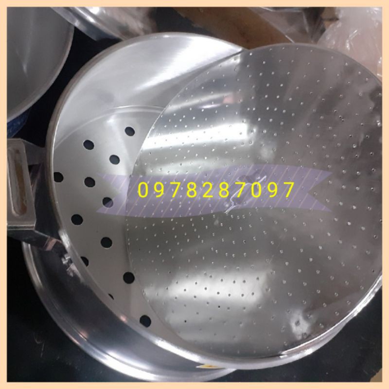 Chõ xửng hấp xôi, chõ đồ xôi nhôm Mạnh Hùng đủ size 20, 22, 24, 26, 28, 30, 32, 36, 40, 42 cm